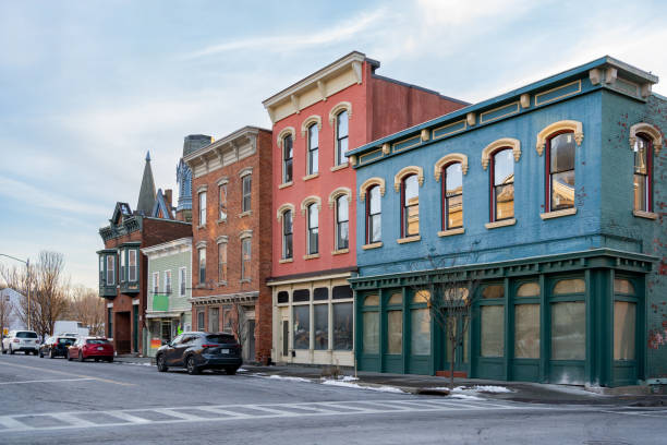 Schenectady, NY / United States - Dec. 29, 2019: A image of Little Italy