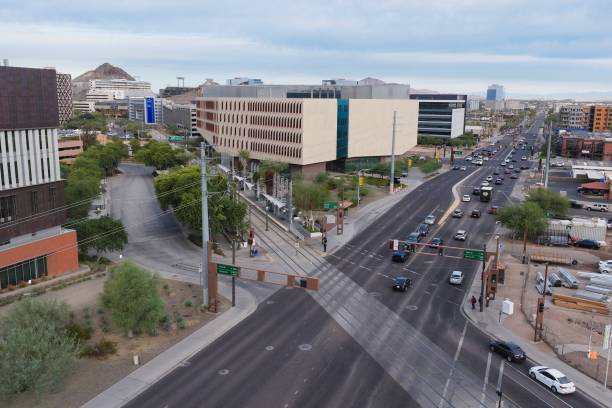 istock Drone View of ASU, Arizona State University 2197522932