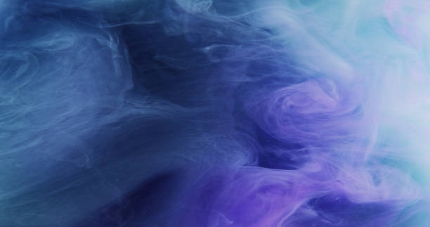 istock Smoke background paint splash blue purple blend 2197528194