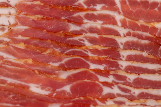 istock fresh thinly sliced pork bacon with meat and bacon 2197533483