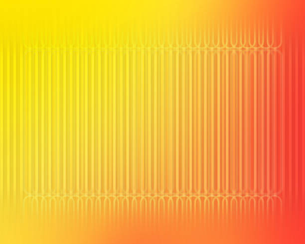 abstract oval lines arranged overlapping each other. and has shadows above and below on gradient yellow and orange background, fashion, decor, copy space