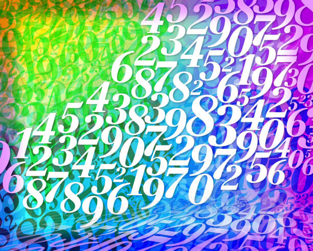 istock white numbers on overlap numbers on gradient colorful background, banner, template, number, background, web, object, violet, purple, gradient, copy space 2197539544