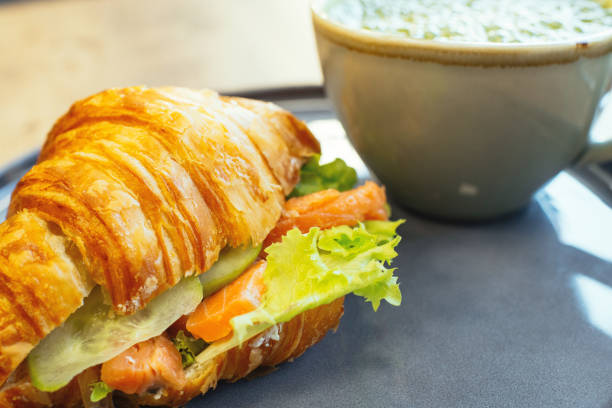Breakfast in a cafe