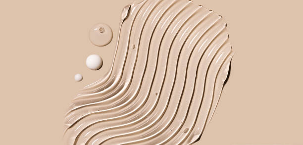 istock cosmetic texture gel essence smear close-up on beige background 2197550760
