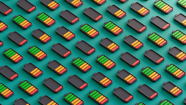 istock Batteries with Different Charge Levels, Green Technology and Sustainability Concept 2197555349