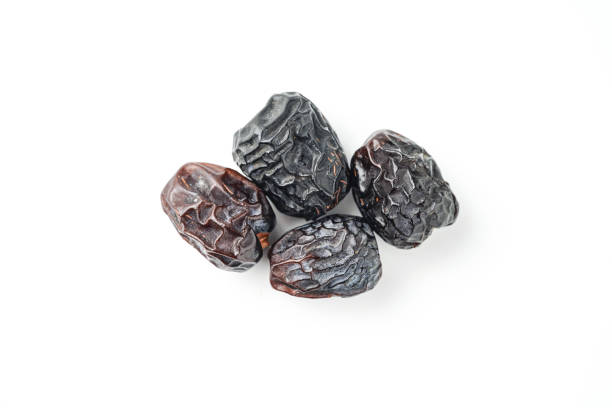 istock Dates fruit ajwa or kurma ajwa, isolated on white background 2197556341