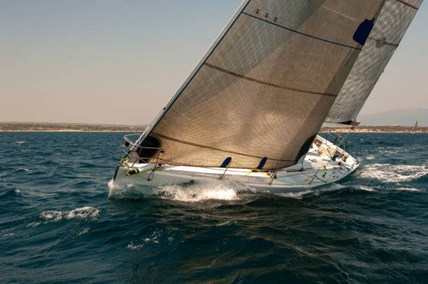 istock Sailing boat in race 2197556945