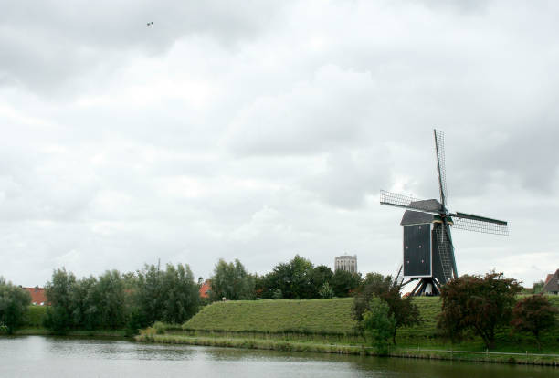 The mill 't Vliegend Hert on the Molenstraat in the Dutch city of Brielle is a post mill built in 1985. It stands as a rampart mill on the city's rampart, on the site where a corn mill has stood since the seventeenth century.