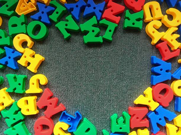 istock love shape blank space on 3d text colorful alphabet 2197562647