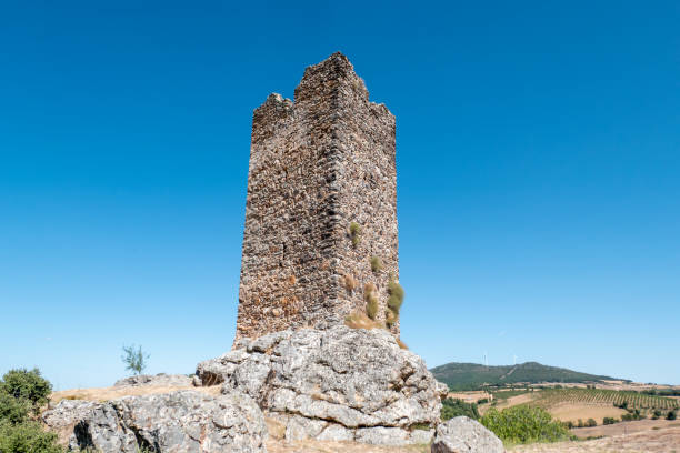 istock Ruined castle blessed by a radiant sky 2197563805