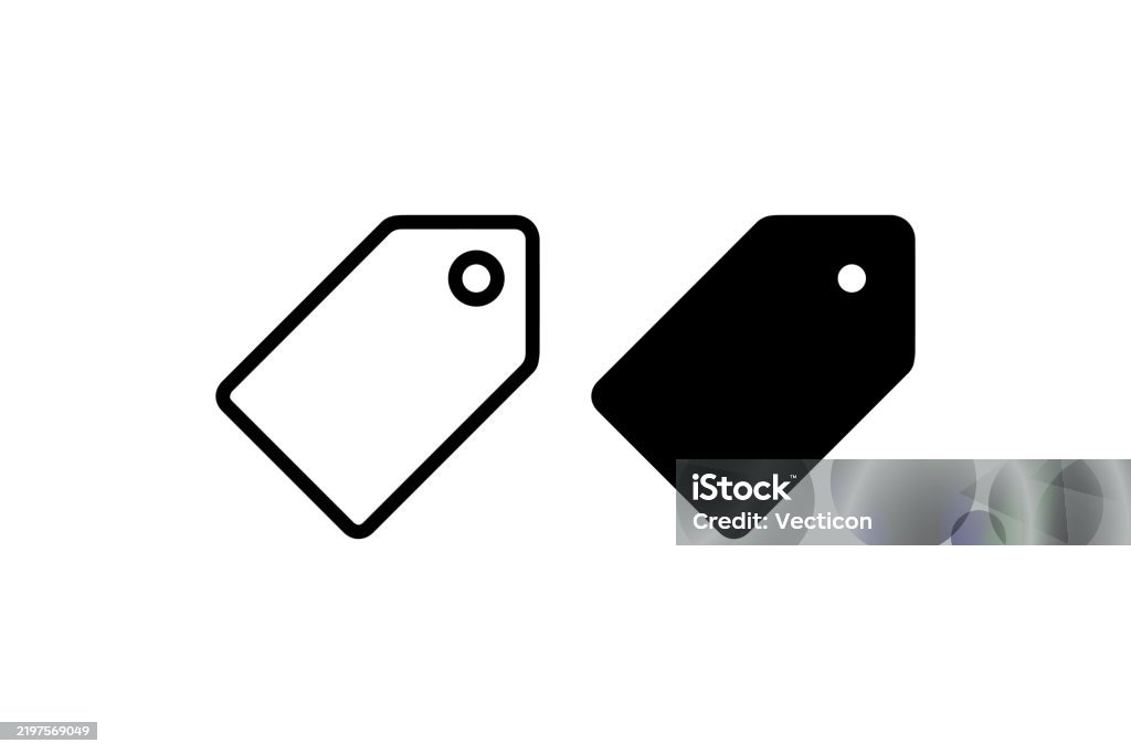 Minimalist Price Tag Icon Set Vector Label stock vector Minimalist Price Tag Icon Set Vector Label stock vector