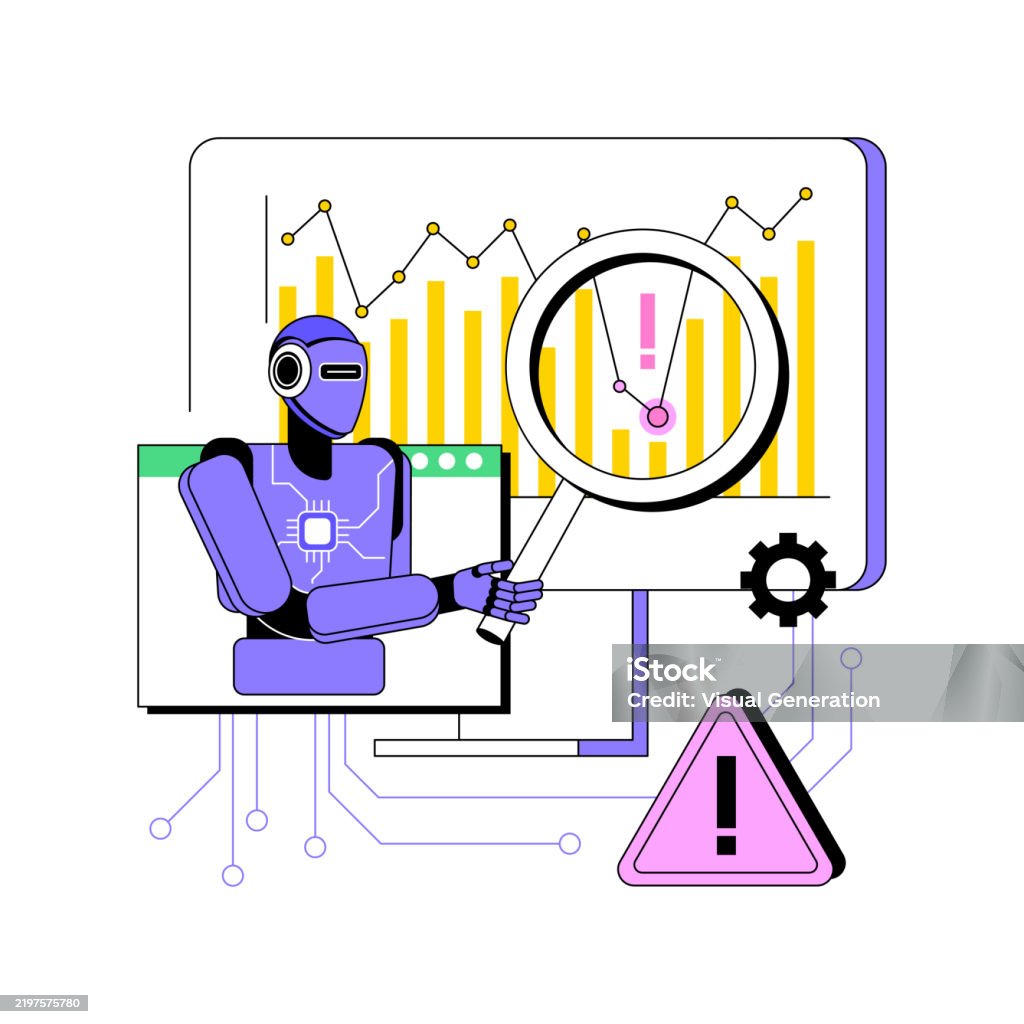 Detect Vector Image Aianomaly Detection Abstract Concept Vector Illustration Stock ...