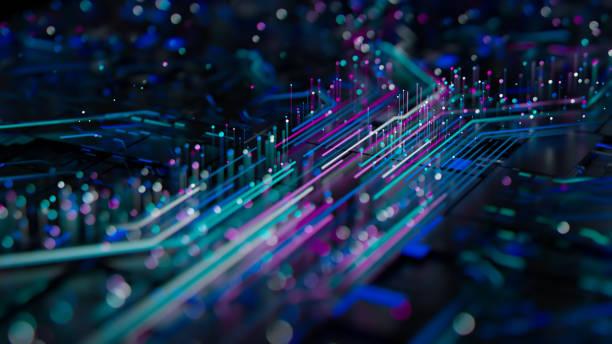 istock Illuminated Circuit Board: A Vibrant Glimpse into Futuristic Technology 2197579567