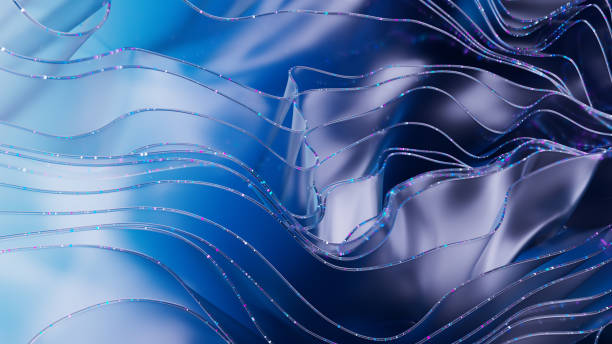 istock Fluid Harmony: A Dance of Blue and Purple Reflections 2197579569