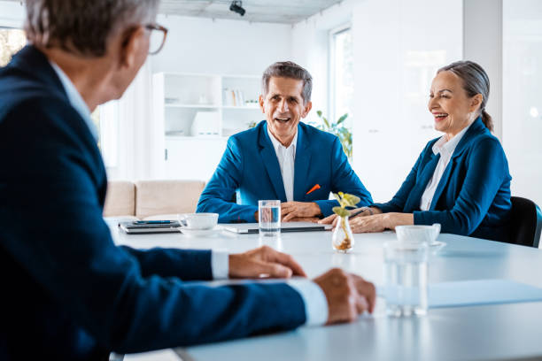 istock Senior business people during meeting 2197583218