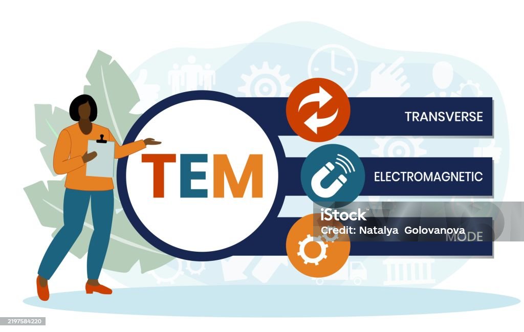 Tem Instrument Icon Tem Transverse Electromagnetic Mode Stock Illustration - Download Image ...