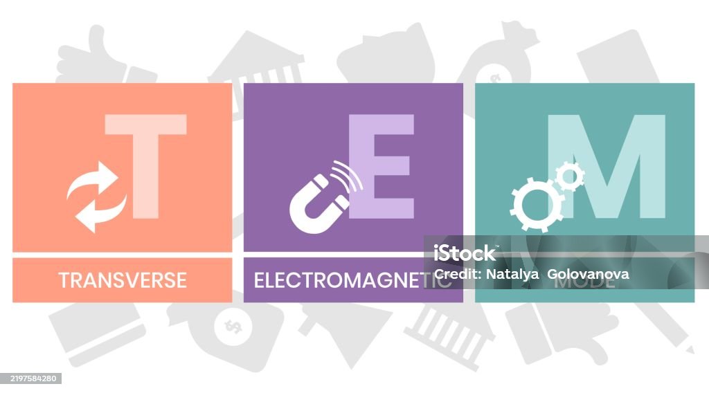 Tem Instrument Icon Tem Transverse Electromagnetic Mode Stock Illustration - Download Image ...