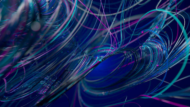 istock Fluidscape: A Dance of Light and Color in Digital Currents 2197586451