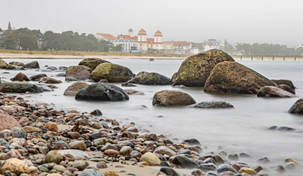 Beach of Binz at the Baltic Coast (Island Rugia, Germany) - long time exposure
