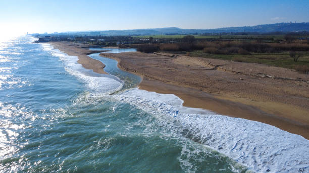 istock River mouth in Marche region 2197599677