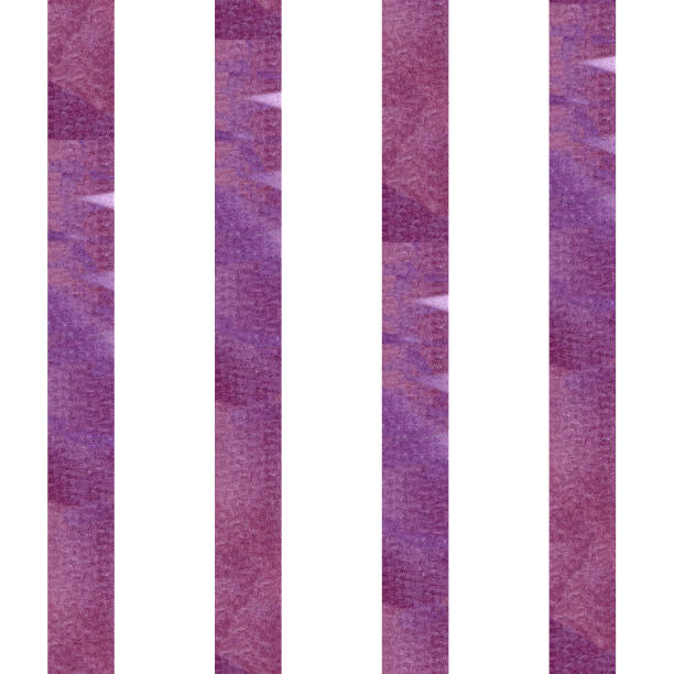 istock Watercolor plum color stripes seamless pattern. Hand drawn vertical lines in trendy burgundy color background for wallpaper, web, poster, wrapping paper design. Home textile and fabric 2197599928