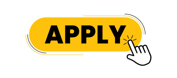 Apply. Apply Sign, Label, Push Button, Banner, Vector Apply. Apply Sign, Label, Push Button, Banner, Vector illustration application form stock illustrations