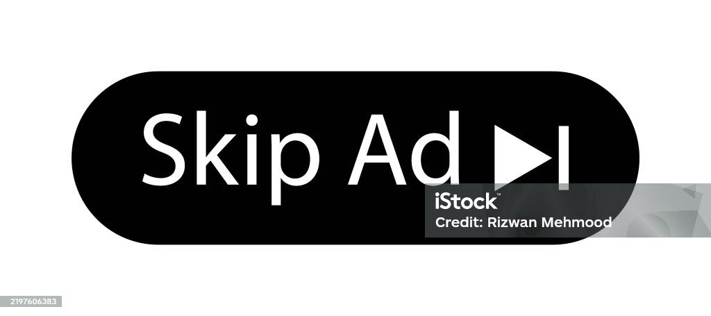 Skip Reklama Skip Ad Skip Ad Label Banner Push Button Stock Illustration - Download ...