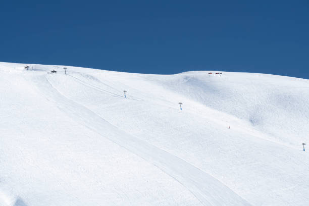 istock View from ski slope at ski resort in winter 2197619109