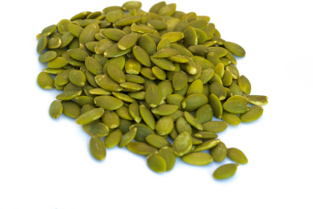 istock Closeup of pumpkin seeds 2197619160