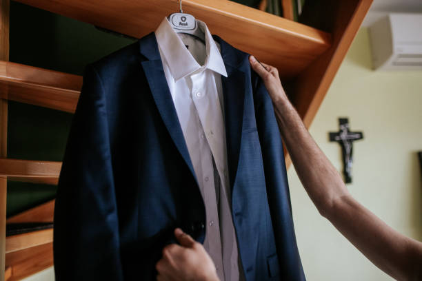 istock Preparing for the Big Moment  A Suit Ready to Be Worn 2197621655