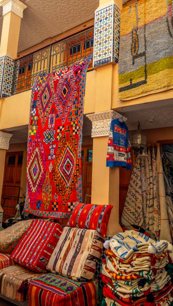 istock Display of colorful souvenir merchandise in a souk 2197621806