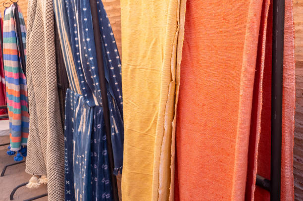 istock Display of colorful souvenir merchandise in a souk 2197621845