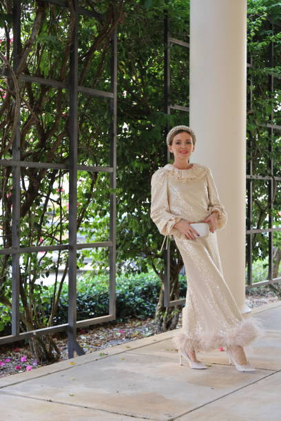 istock Beautiful young woman in special outfit 2197623047