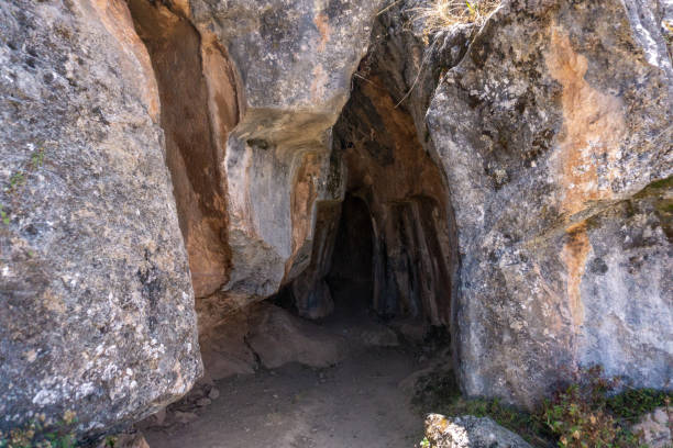 Zona X Cusco Peru Ancient Inca Passageways and Rock Formations Surrounded by the Beautiful Andean Mountains and Sacred Archaeological Sites