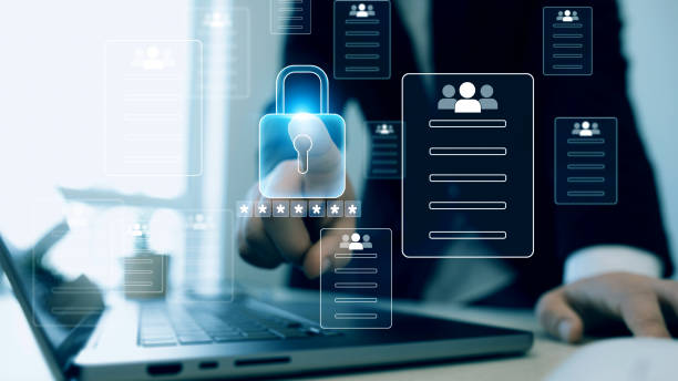 istock Confidentiality documents and employee compliance rules.Documents law regulation and compliance rules.Documents confidentiality,cyber security protection concept.Software for security personal data 2197623254