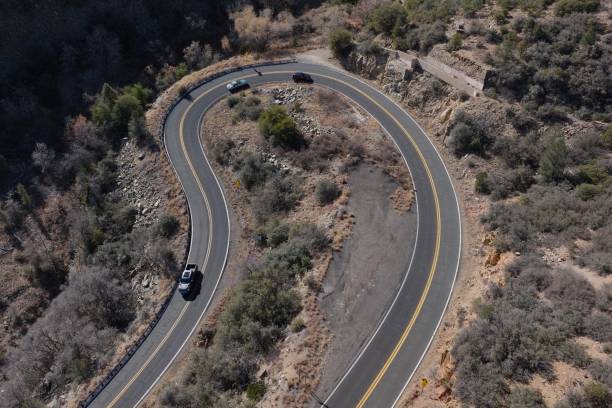 istock Hairpin Curve in Canyon above Jerome, AZ 2197626962