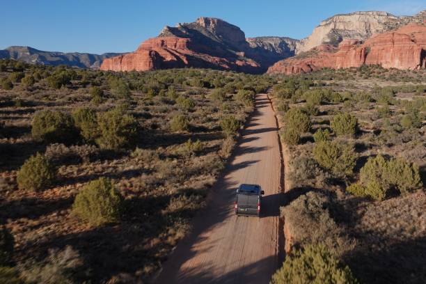 istock Camper Van Driving in Sedona, AZ 2197627795