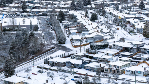 istock Snow scene of Vancouver 2197630578