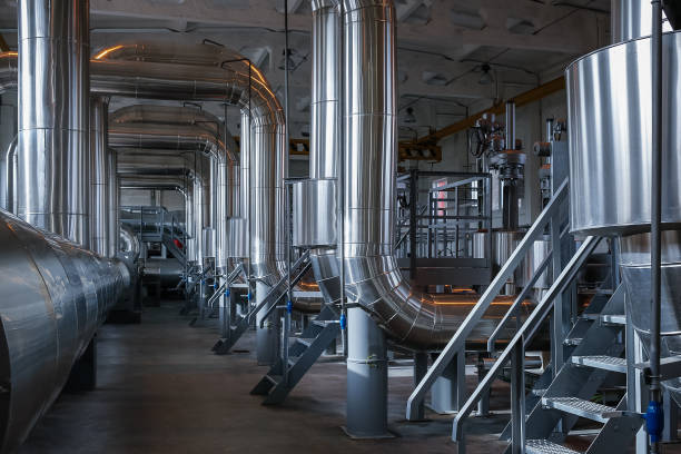 istock Piping as found inside a modern industrial power plant 2197631157