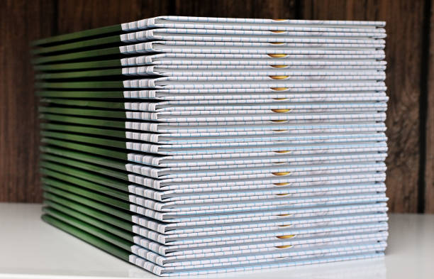 istock a stack of photo albums. 2197635606