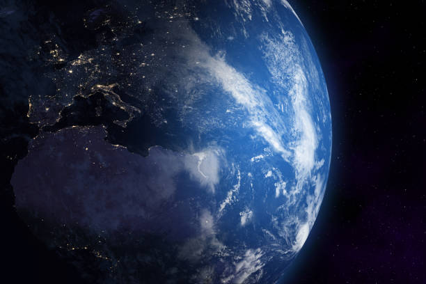istock Space. Earth. Europe and Africa. 2197640263
