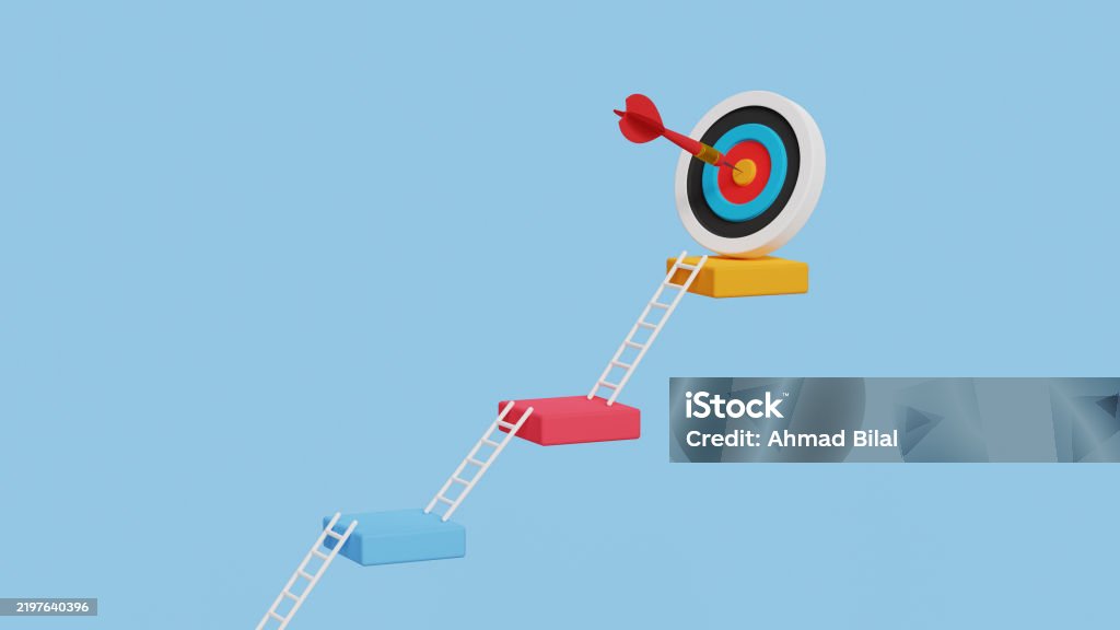 Small Steps To Success Step By Step Growth Business Goals Progress ...