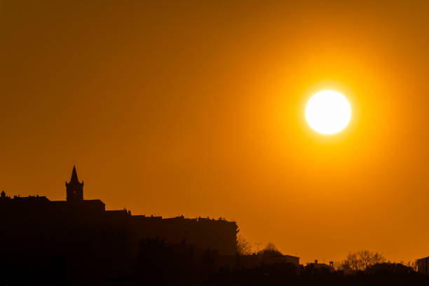 Sunset in Collescipoli, an ancient village of Terni in Umbria