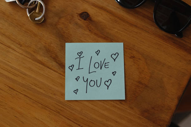 istock Sticky Notes with 'I Love You' on Colored Paper 2197668525