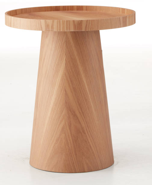 istock circular wooden table isolated nature background with clipping path 2197676263
