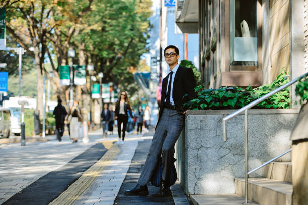 Stylish young businessman in Tokyo