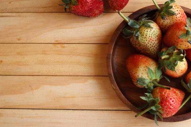 Fresh red strawberry fruit delicious