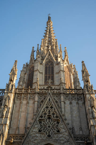 istock Facade of Cathedral of Barcelona 2197694832