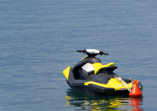 istock Scooter ready for ride on the sea. Jet ski 2197694988