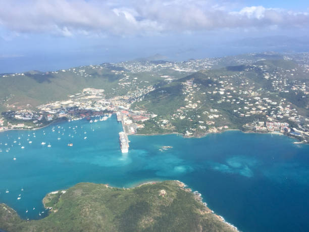 istock Aerial view deep water port, St Thomas US Virgin Islands 2197696604